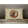 thumbnail image 4 of Field Spaniel Christmas Flowers Throw Pillow 12 in x 16 in, 4 of 4