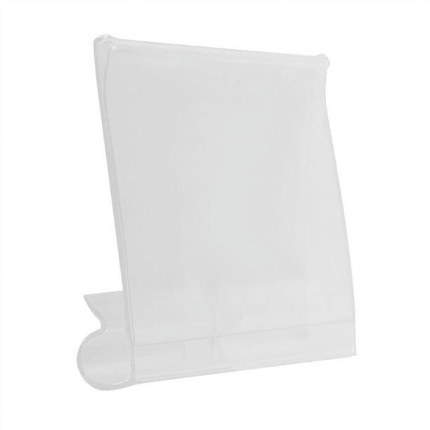 Qtmnekly 100Pcs Clear Plastic Label Holders for Wire Shelf Retail Price