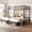 Black-Twin Over Twin Over Twin, variant on Harper & Bright Designs Metal Bunk Bed Full Over Twin Over Twin with Ladder and Guardrail, Metal Triple Bunk Bed Frame for Bedroom, Black