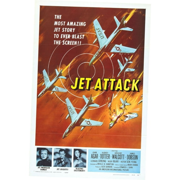 Poster Time Jet Attack Movie Poster 11inx17in Mini Poster 11x17 poster Color Category: Multi, Unframed, Ages: Adults, Rectangle