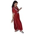 thumbnail image 3 of Fatima Handmade Caftan Burgundy, 3 of 3