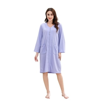 Casual Nights Women's Snap-Front Cotton Long Summer Duster Robe with  Pockets - Walmart.com