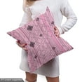 thumbnail image 4 of Ambesonne Abstract Fabric by the Yard Upholstery, Modern Pink Geometric Art, 3 Yards, Pink Charcoal Grey, 4 of 4
