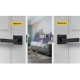 thumbnail image 4 of Straight Style Door Lever KeyedAlike Entry Function Door Handle Exterior Interior Entry Lock with Keys Matte Door Handleset, 4 of 5