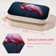 thumbnail image 5 of Flamingo Velvet Portable Earring Holder with Removable Compartment - Gift-Worthy Jewelry Stand and Travel Organizer with Necklace Holder, 5 of 7