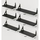 thumbnail image 3 of Juego de estantes de pared AMADA HOMEFURNISHING Wood Floating Black, 3 of 8