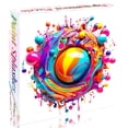 thumbnail image 2 of Puzzle Bgraamiens Paint Splashes 1000 piezas para adultos, 2 of 7