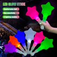 thumbnail image 2 of LEEYNEER LED Glow Stick Light Up Wand Stick with 3 Light Modes Star or Heart Shaped Colorful Luminous Stick for Concert Party Events, 2 of 8