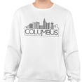 thumbnail image 2 of Skyline Columbus Ohio Sweatshirt Unisex Large White, 2 of 5