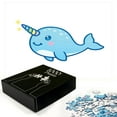 thumbnail image 2 of Ambesonne Narwhal Jigsaw Puzzle Durable Cardboard, Unicorn of the Sea, 1000 pcs, Multicolor, 2 of 5