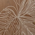 thumbnail image 6 of eHemco Tropical Monstera 2-Door Storage Cabinet, Modern Retro Style, Antique Walnut Finish, 30 x 14 x 31 Inches, 6 of 9