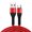 Red, variant on BotaniNest 1m Braided Rope Data Cable Mobile Phone Color Fast Charging Line Soft Flash Charging Cable Suitable For Android Charging Port