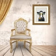 thumbnail image 3 of Fab Funky 12x14 Gold Ornate Wood Framed with Double Matting Museum Art Print Titled - Cow and Flower Glasses, 3 of 4