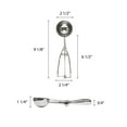 thumbnail image 2 of Excellante 2.67 oz stainless steel ambidextrous scoops,2.5" diameter, comes in each, 2 of 2