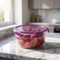 thumbnail image 4 of 3-in-1 Fruit and Vegetable Storage Containers,Draining Fresh Keeper Bins with Lid,Large Organizer for Fridge Kitchen Pantry, 4 of 6