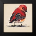 thumbnail image 2 of Pinto, Patricia 20x20 Black Modern Framed Museum Art Print Titled - Baby Red Bird I, 2 of 5