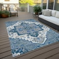 thumbnail image 6 of Addison Rugs Chantille Indoor/Outdoor Traditional Vintage Blue Washable Rectangle Rug, 10' x 14', 6 of 6