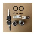 thumbnail image 5 of Cilindro de cerradura de puerta de automóvil y llaves para F350 F2501997-1999 Super Duty 7C3Z1521990A Plata, 5 of 5