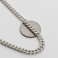 thumbnail image 5 of LoveBling 10k White Gold 6mm Solid Miami Cuban Link Chain Necklace with Secure Box Lock (18"), 5 of 6
