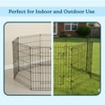 thumbnail image 4 of PETMAKER Indoor/Outdoor Foldable Puppy Dog Playpen - Eight 24x30in Panels, 4 of 9