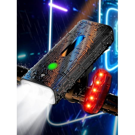 IPSXP 9000 Lumens Bike Lights,Headlight Runtime 14+ Hours & 5200mAh with Power Bank Function,IPX6 Waterproof,Super Bright Lights for Night Riding,USB Rechargeable & 5 Modes