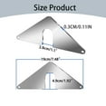 thumbnail image 2 of Hose Bib Plate 1 Set Faucet Plate Fix Loose Sillcock Suitable For Indoor And Outdoor New And Old Faucets Triangular Hose Faucet Bracket, 2 of 8