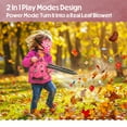 thumbnail image 5 of Toy Choi's 2-in-1 Kids Leaf Blower & Bubble Blower Kit, Pretend Play Toy Leaf Blower Bubble Machine, Outdoor Bubble Toys for Toddlers Boys Girls, 5 of 6