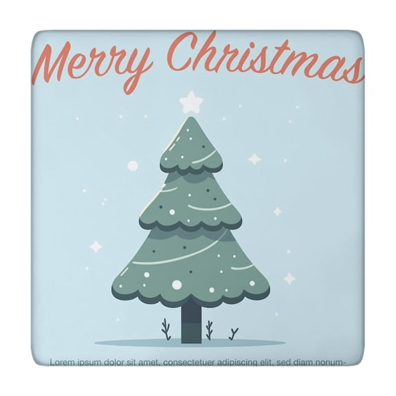 Vibrant and Resilient Christmas Tablecloth, 34x34 Square Elastic Design, Spandex Fabric Resists Wrinkles and is Simple to Care For, Perfect for Entertaining