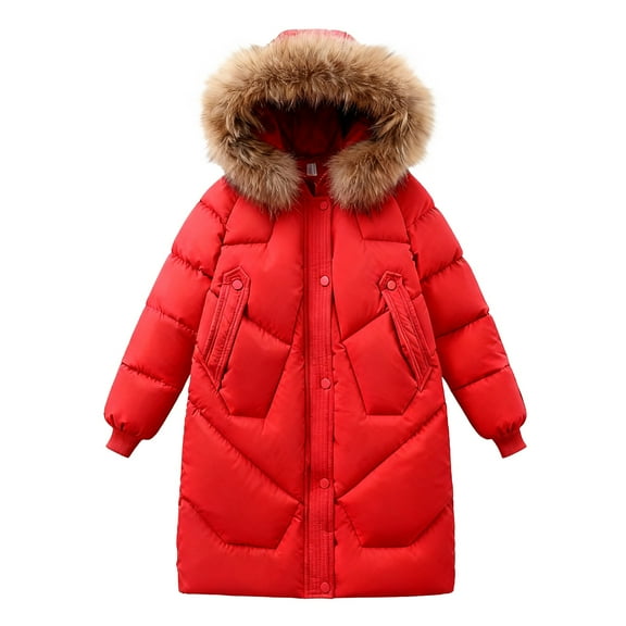 XXWXYD Teen Boys Girls Insulated Puffer Jacket Lightweight Quilted Down Winter Coat Windproof Hooded Cute Outerwear