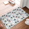 thumbnail image 4 of Honeii Colorful Hat Snowman Pattern Door Mat, Welcome Door Mats Outdoor Indoor, Stain and Fade Resistant, Non-Slip Entry Matfor Bedroom, Bathroom, Kitchen, 4 of 7