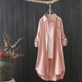 thumbnail image 2 of Essential Solid Color Duster Cardigan, Airy Lightweight Blouse with Relaxed Fit & Casual Elegance for Everyday Outfit Completions,Pink S, 2 of 4