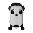 thumbnail image 2 of TUCCI Italy Valise à Chevaucher Panda pour Enfants, Coque Rigide, Bagage à Main Léger avec Roues - Noir, 2 of 7