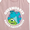 thumbnail image 3 of Monsters Inc. - Overworked Under Caffeinated - Women's Racerback Tank Top, 3 of 5