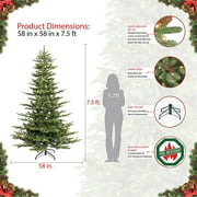Puleo International 7.5 Pre-lit Aspen Green Fir Tree