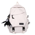 thumbnail image 1 of Mochila con colgante de felpa, ligera, de gran capacidad, mochila para estudiantes, mochila escolar para viajes al aire libre, Camping, Picnic, 1 of 9