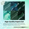 thumbnail image 2 of modelones Ethereal Green Gel Nail Polish Set - 6 Colors Mermaid Lagoon Dark Green Gel Polish Kit Turquoise Glitter Gel Polish Soak OFF LED Spring Summer Manicure Nail Art Gel Salon DIY Gift, 2 of 10
