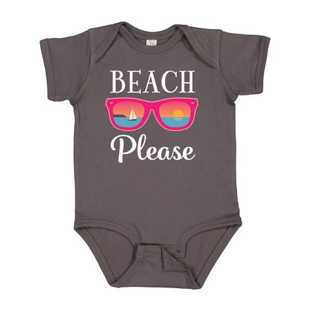 

Inktastic Beach Please Sunglasses Gift Baby Girl Bodysuit
