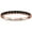 Black & Rose Gold-Tone, variant on Gold-Tone Sterling Silver Synthetic Onyx Halfway Eternity Band Ring Size 3