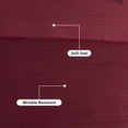 thumbnail image 4 of Mainstays Soft Velvet Quilt, King, Luscious Merlot Red, Soft & Cozy Bedding, 4 of 8