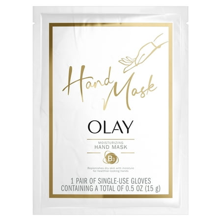 Olay Moisturizing Hand Mask for Replenishing Dry Skin, 1 Pair of Hand Mask Gloves