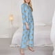 thumbnail image 3 of Fotbe Corgi Dog Conjunto de Pijama de Manga Larga para Mujer con Estampado, Ropa de Dormir de 2 Piezas, Conjunto de Casa Suave y Cómodo con Bolsillos-X-Large, 3 of 7
