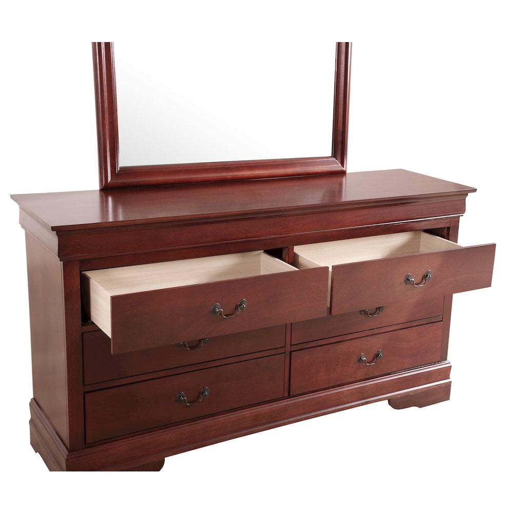 Glory Furniture Louis Phillipe G3100-D Dresser , Cherry