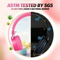 thumbnail image 2 of WIGACH Kids Headphones for Boys Girls - Child Student Headset Wired Plug Toddler Earphones School Teen on Ear for Computer | Laptop | Plane Travel | Game, PINK, 2 of 6