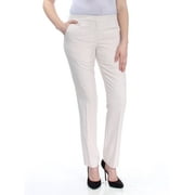 TOMMY HILFIGER $89 Womens New 1303 Pink Striped Slim Fit Pants 8 B+B