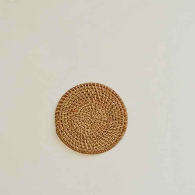 Rattan Woven Mat Multiple Sizes Can Be Used Can Be Used As Pot Holders Effective Heat Insulation Protection Of Home Desktop Antibacteri