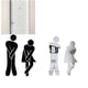 thumbnail image 2 of Señal de Baño Extraíble para Hombre y Mujer, Pegatina 3D para Espejo, Pegatina Extraíble para Hombre y Mujer para WC, 2 of 5