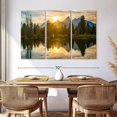 thumbnail image 3 of Elephant Stock Grand Teton Dramatic Sunset Wall Art - Horizontal Multi Panel Canvas - Living Room Wall Decor - Nature Multi Panel - Blue And Green Decor - 65" x 42", 3 of 8