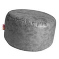 thumbnail image 3 of Elodie Housse de Pouf Rond Housse de Repose-Pieds Gris Foncé (Sans Rembourrage), 3 of 6