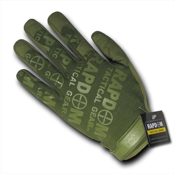 RapDom  Lightweight Mechanic Glove - Olive Drab- Small