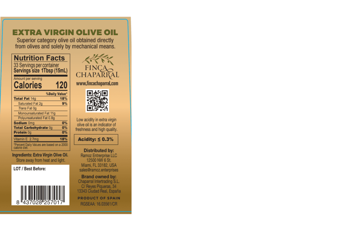 Finca Chaparral Arbequina Extra Virgin Olive Oil, Cold Pressed, 16.9 oz